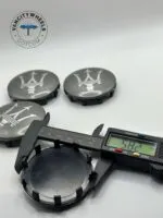 Maserati Wheel Center Caps – 4Pcs, QP/Ghibli, Matte Grey/Silver - Image 5