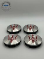 Maserati Quattroporte / Ghibli Caps – Silver, 60mm, 4Pcs - Image 4