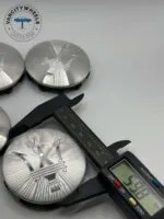 Maserati Quattroporte/Ghibli Caps – Silver Chrome, 60mm/58mm 4Pcs - Image 4