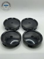 Mercedes 75mm Black Wheel Caps – C B S A E GLK SLK GLC (4Pcs) - Image 2