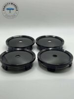 Mercedes 75mm Black Wheel Caps – C B S A E GLK SLK GLC (4Pcs) - Image 3