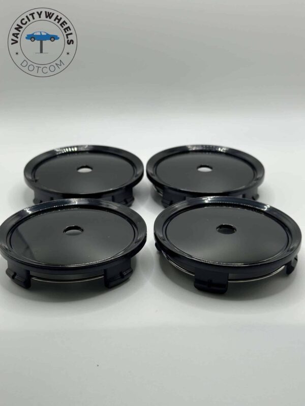 Mercedes 75mm Black Wheel Caps – C B S A E GLK SLK GLC (4Pcs) - Image 3