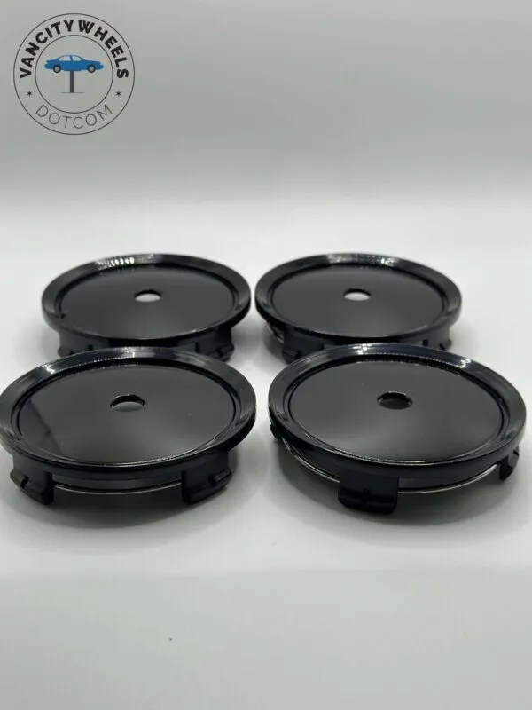 Mercedes 75mm Black Wheel Caps – C B S A E GLK SLK GLC (4Pcs) - Image 3