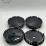 Mercedes 75mm Black Wheel Caps C B S A E GLK SLK GLC