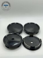 Mercedes 75mm Black Wheel Caps C B S A E GLK SLK GLC