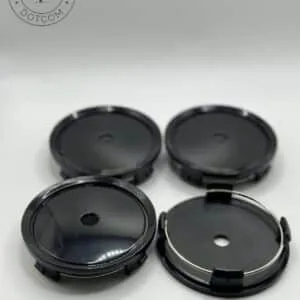 Mercedes 75mm Black Wheel Caps C B S A E GLK SLK GLC