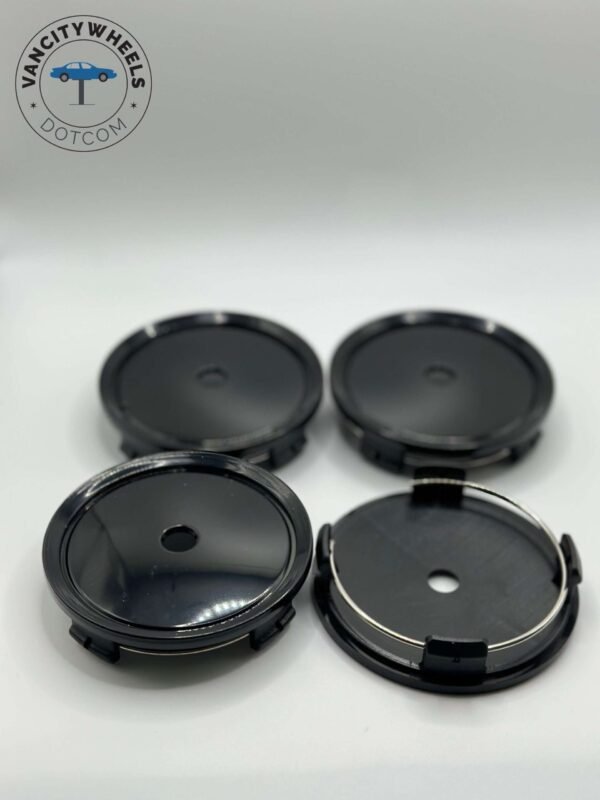 4pcs 75mm/2.83in Wheel Center Caps For C B S A E Glk Slk R Glc G Ml Class S300 S350 #2204000125 Black