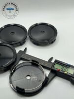 Mercedes 75mm Black Wheel Caps – C B S A E GLK SLK GLC (4Pcs) - Image 4