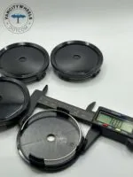 Mercedes 75mm Black Wheel Caps – C B S A E GLK SLK GLC (4Pcs) - Image 4