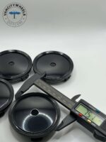 Mercedes 75mm Black Wheel Caps – C B S A E GLK SLK GLC (4Pcs) - Image 5