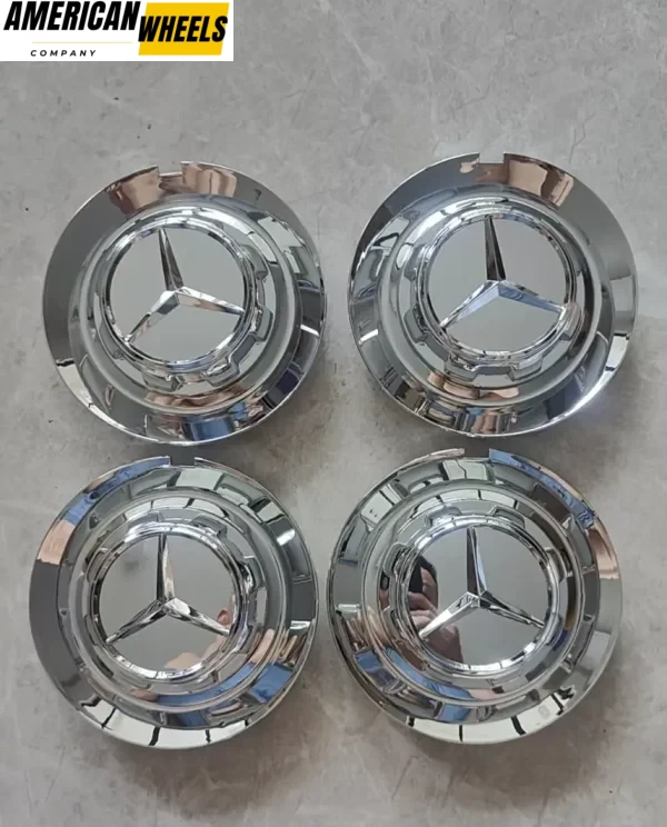 Mercedes Benz 146mm Chrome Wheel Cap – C-1028 17028 - (Set of 4) - Image 11