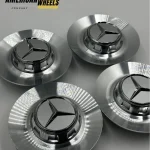 Mercedes AMG W222 Center Caps – 145mm/68mm, Hub Cover Emblem - (Set of 4) A2224002800