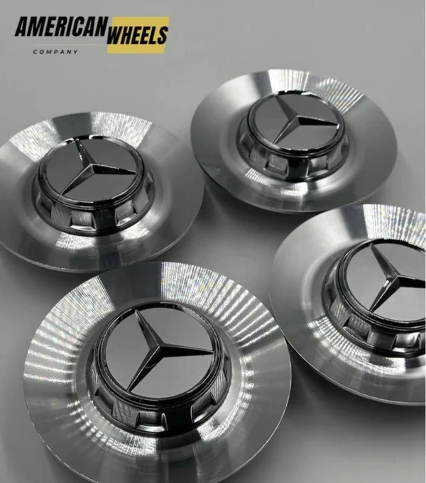 Mercedes AMG W222 Center Caps – 145mm/68mm, Hub Cover Emblem - (Set of 4) A2224002800 - Image 3