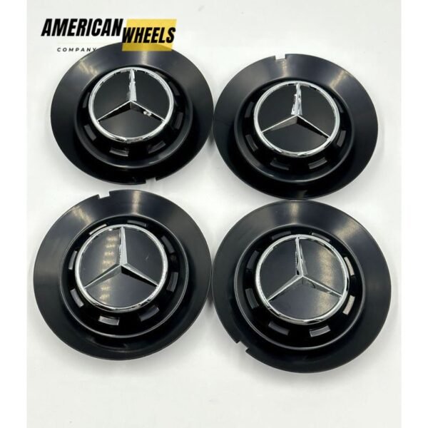 Mercedes Benz 146mm Matte Black Wheel Center Hub Cover Cap TY006 Mercedes Benz Wheels, Mercedes Benz 146mm Center HubCap Covers Black TY006