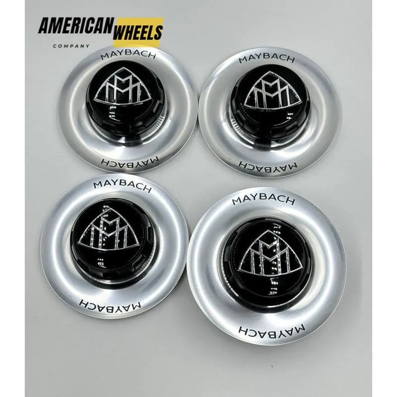a2234000500 maybach chrome plates with black maybach caps 1 Mercedes Maybach W223 V223 Hubcap