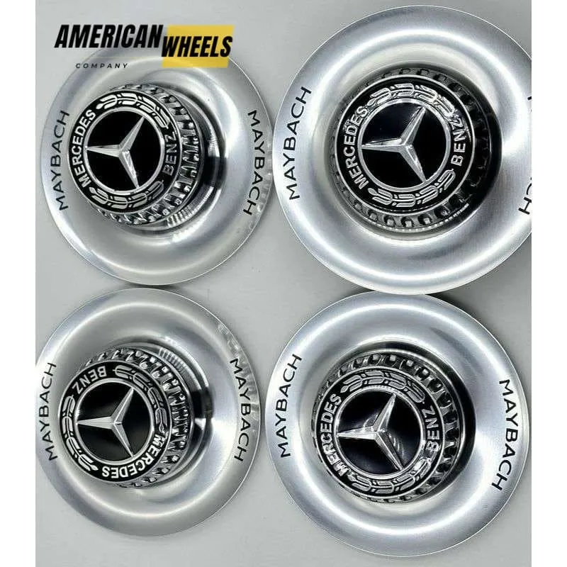 Mercedes Benz Maybach A2234000500 Rim Cover 45mm Silver Logo for W223 V223 Mercedes Benz Maybach A2234000500