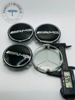 Black Mercedes Benz Center Caps - 4 Pcs (74mm) - Image 5
