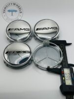 Set of 4 Chrome Mercedes Benz AMG Alloy Wheel Center Caps 74mm, Chrome Center Hub Caps for Mercedes Benz AMG 74mm - Image 5