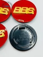 Set of 4 BBS 69mm Red & Gold Wheel Center Hub Caps – Premium Replacement Caps for BBS Wheels - Image 4