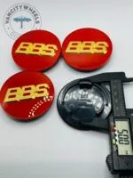 Set of 4 BBS 69mm Red & Gold Wheel Center Hub Caps – Premium Replacement Caps for BBS Wheels - Image 5