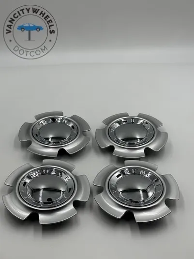 Bentley Silver Chrome Wheel Caps Chrome Accents 4pcs Bentley OEM Chrome Wheel Caps
