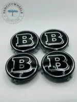 Chrome Center Hub Caps for Brabus Car Wheels 75mm