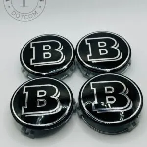 Chrome Center Hub Caps for Brabus Car Wheels 75mm