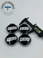 4Pcs BBS AG Wheel Center Caps black & Silver Kraftfahrzeugtechnik - Image 6