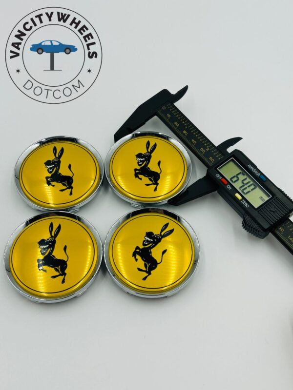 Ferrari Donkey Horse Wheel Caps – 60mm (4Pcs) - Image 6