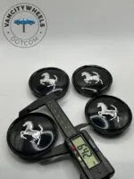 Ferrari Donkey Horse Wheel Caps – Black 60mm (4Pcs) - Image 5