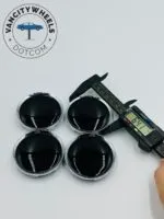 Black Wheel Center Caps 60mm – Sleek Fit (4Pcs) - Image 6