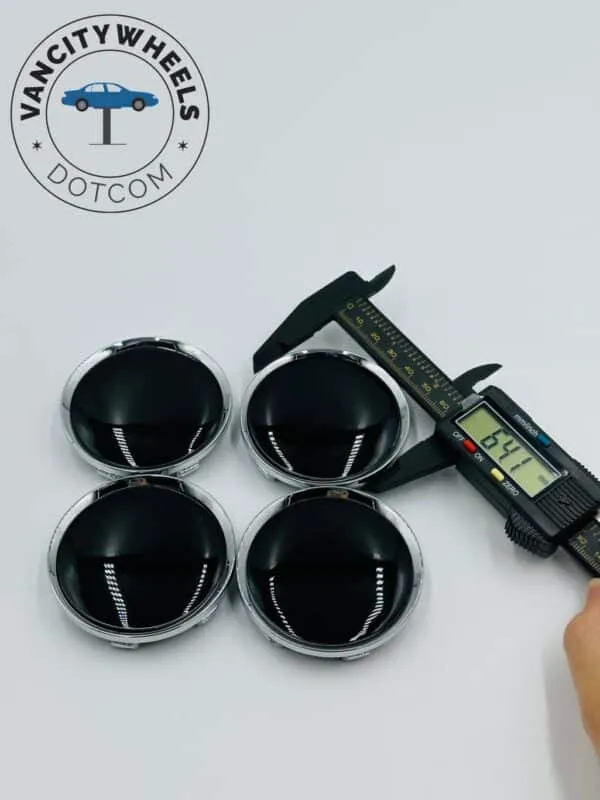 Black Wheel Center Caps 60mm – Sleek Fit (4Pcs) - Image 6