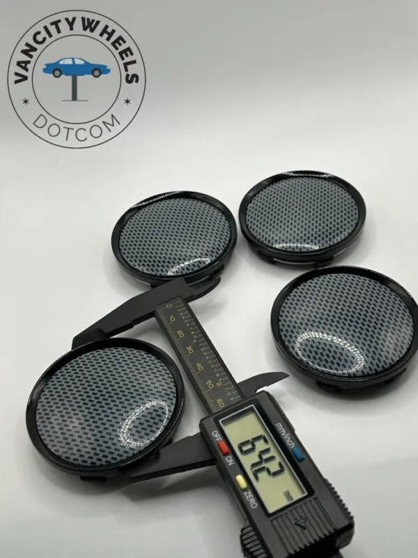 Grey Wheel Center Caps – Stylish Design (4Pcs) - Image 5