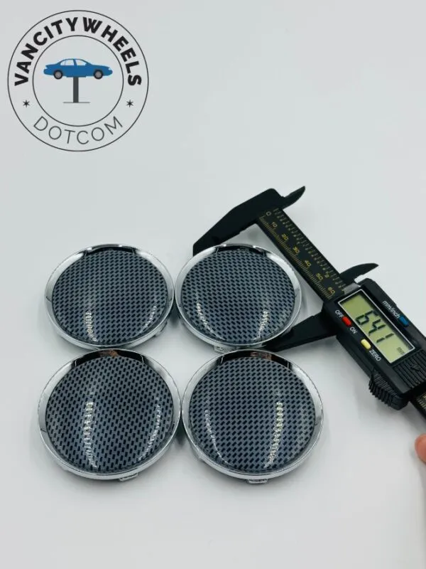 Grey Wheel Center Caps – Stylish Design (4Pcs) - Image 6