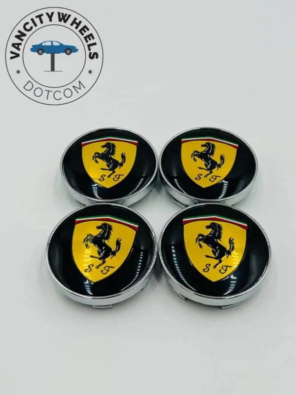 Ferrari Handmade Wheel Center Cap Stickers – Set of 4 - Image 2