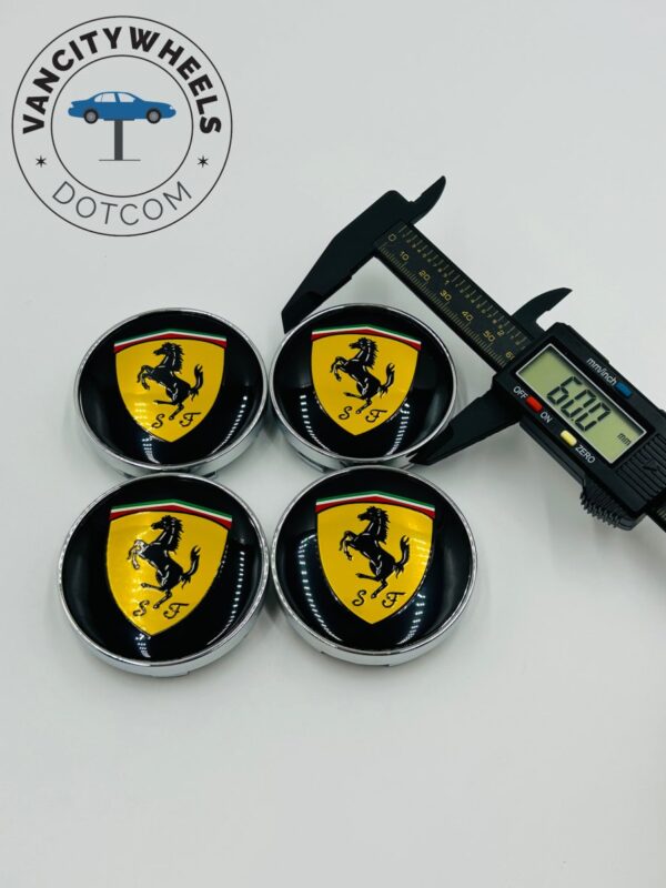 Ferrari Handmade Wheel Center Cap Stickers – Set of 4 - Image 4