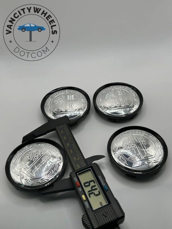 Mercedes AMG Wheel Caps 75mm 2.95inch Wreath (4Pcs) - Image 5