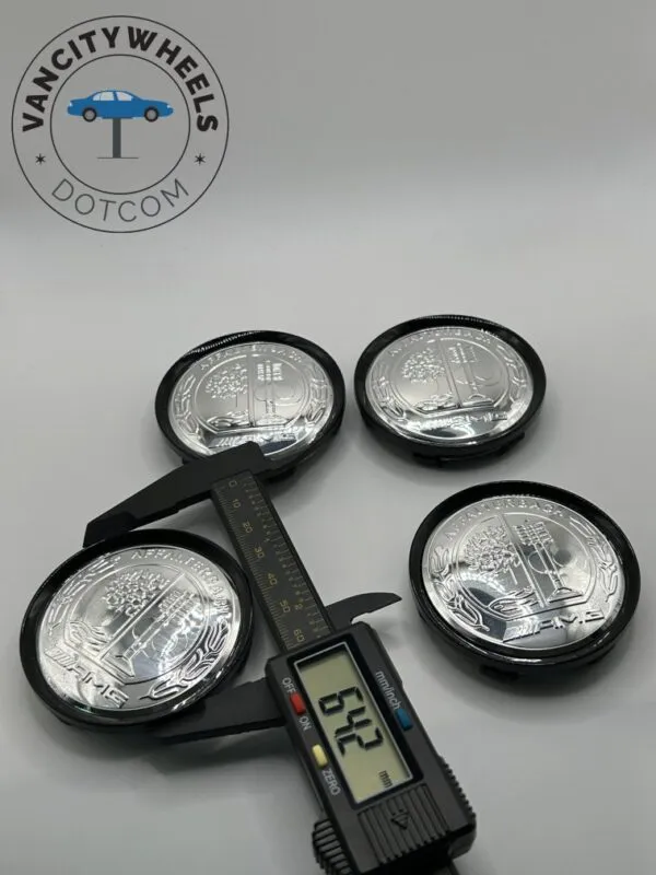 Mercedes Maybach Chrome Wheel Hubcaps Center Caps 60mm 64mm 79mm - Image 5