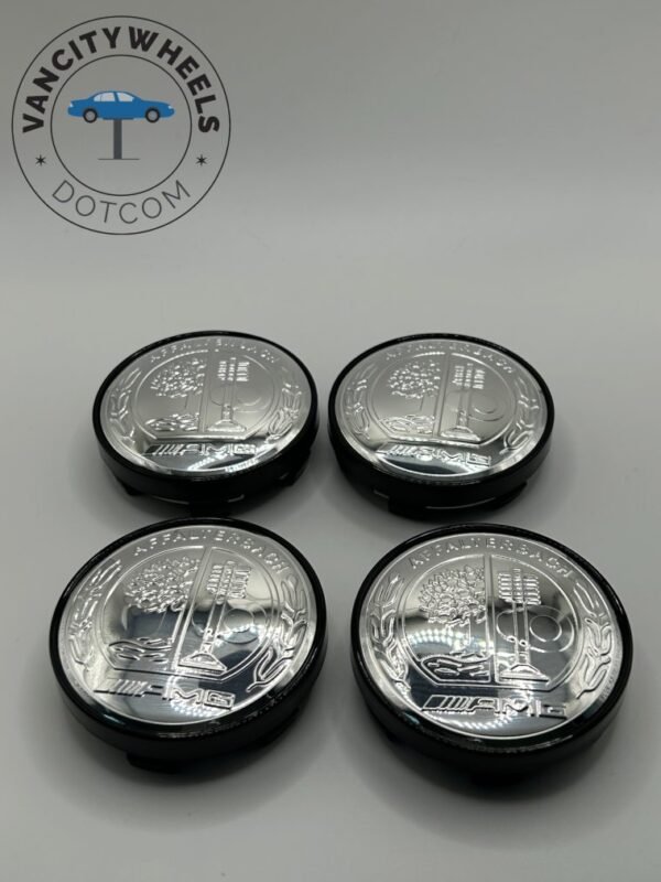 Premium 4Pcs Mercedes – AMG Wheel Center Caps in Varied Sizes & Wheel Cap Base Colors