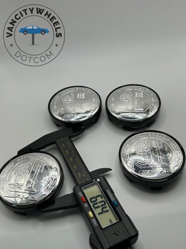 Mercedes AMG Wheel Caps 75mm 2.95inch Wreath (4Pcs) - Image 3