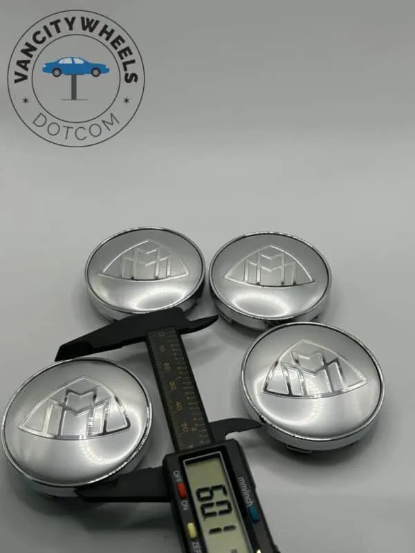 Premium 4Pcs Mercedes-Maybach Wheel Center Caps in Varied Sizes & Wheel Cap Base Colors - Image 4