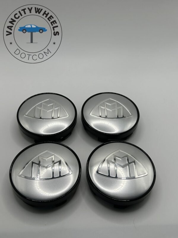 Premium 4Pcs Mercedes-Maybach Wheel Center Caps in Varied Sizes & Wheel Cap Base Colors