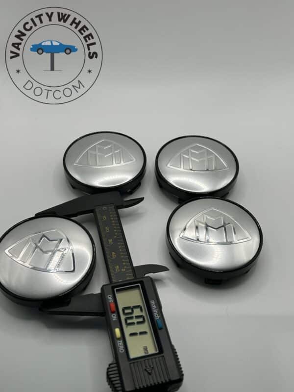 Premium 4Pcs Mercedes-Maybach Wheel Center Caps in Varied Sizes & Wheel Cap Base Colors - Image 3