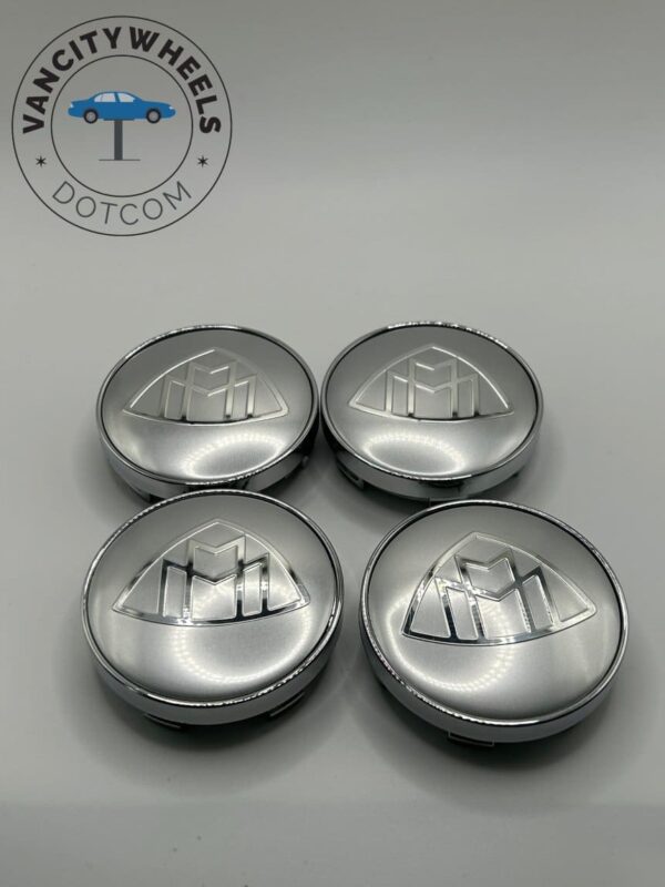 Premium 4Pcs Mercedes-Maybach Wheel Center Caps in Varied Sizes & Wheel Cap Base Colors - Image 2