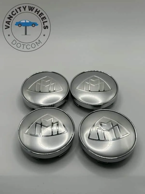 Premium 4Pcs Mercedes-Maybach Wheel Center Caps in Varied Sizes & Wheel Cap Base Colors - Image 2
