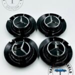 Mercedes 146mm Gloss Black Wheel Hub Cap
