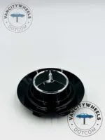 Mercedes 146mm Gloss Black Wheel Hub Cap – BC965 - (Set of 4) - Image 7