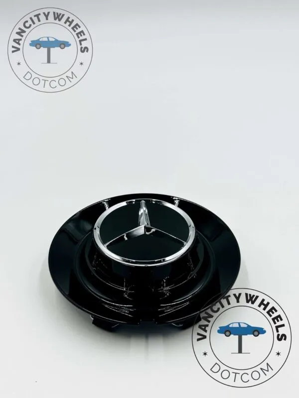 Mercedes 146mm Gloss Black Wheel Hub Cap – BC965 - (Set of 4) - Image 7