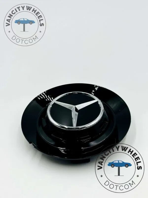 Mercedes 146mm Gloss Black Hub Cap – TY006 - (Set of 4) - Image 3