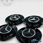 Mercedes 146mm Gloss Black Hub Cap